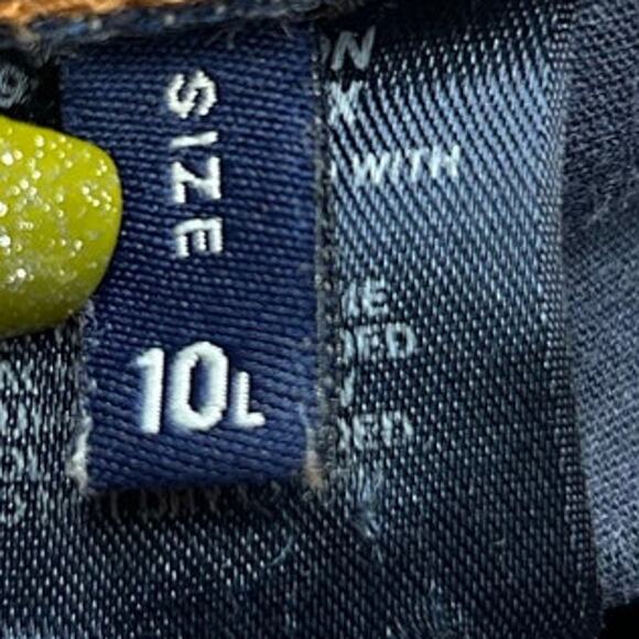 Express Womens Jeans Blue Denim Mid Rise Bootcut Casual Stretch 10 Long - Picture 5 of 12